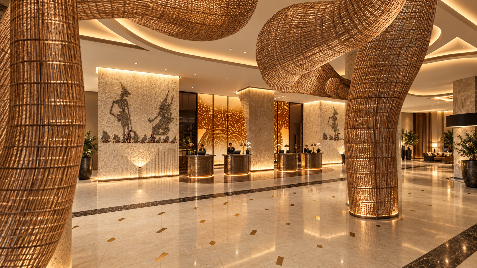 The lobby at Portrait Hotel, Subang Jaya